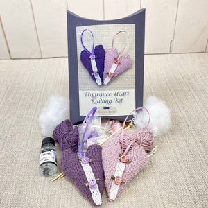Fragrance Heart Knitting Kit (With Freesia Fragrance Oil Included)