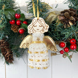 Christmas Angel Decoration Knitting Kit - Gold
