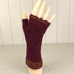 Moss Stitch Rib Handwarmers Knitting Kit