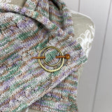 Antique Bronze Circles Shawl Pin