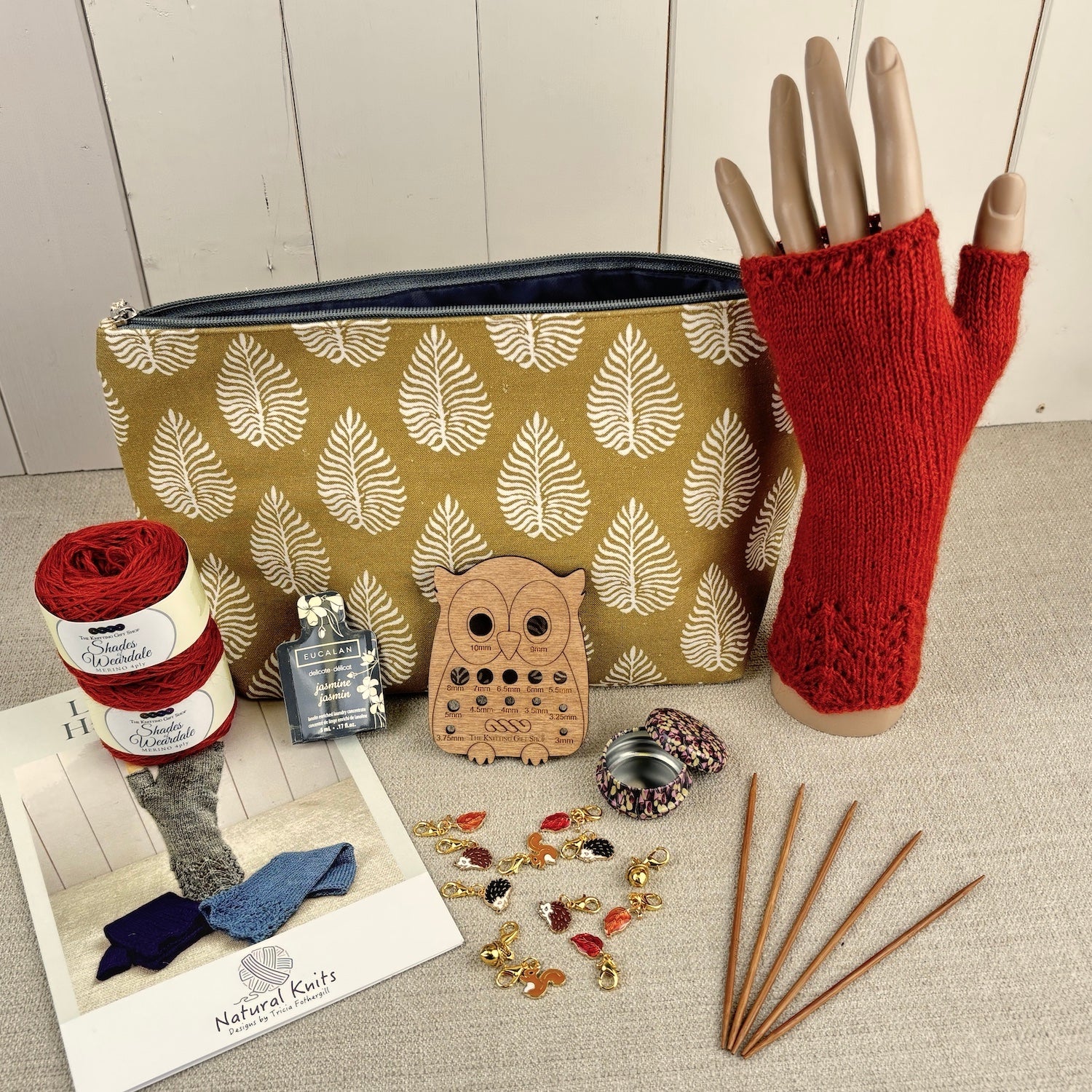 Autumn Leaves Knitting Gift Set