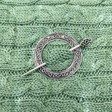 Celtic Knots Large Circular Shawl Pin