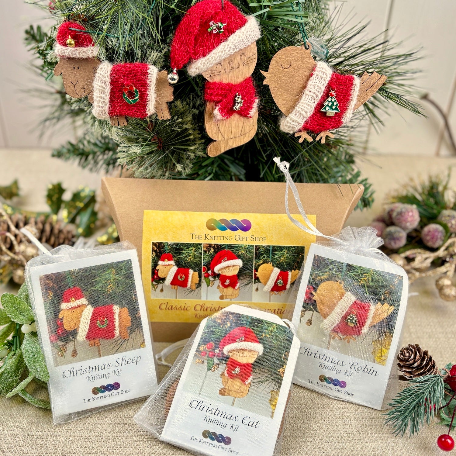 Classic Christmas Collection Knitting Kit Box Set