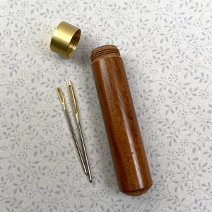 Turned Wooden Sewing Needle Holder