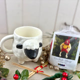 Eweltide Sheep Mug & Knitting Kit Gift Set