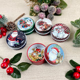 Festive Stitch Markers in a Tin