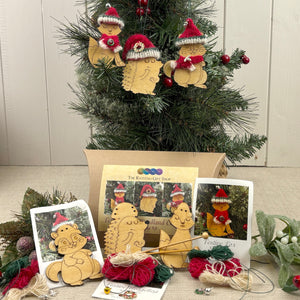 Festive Winter Woodland Collection Knitting Kit