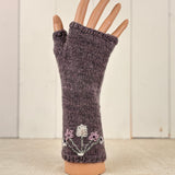 'Flora' Handwarmers (knit flat or in the round)