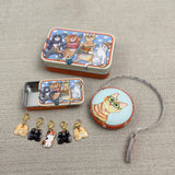 Tape Measure & Stitch Markers in a Tin Gift Set