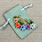Porcelain Flower Stitch Markers
