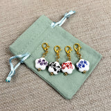 Floral Design Porcelain Stitch Markers
