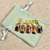 Enamel Cat Stitch Markers