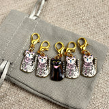 Enamel Cat Stitch Markers