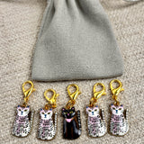Enamel Cat Stitch Markers