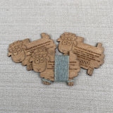 Wooden Sheep Wraps Per Inch Gauge