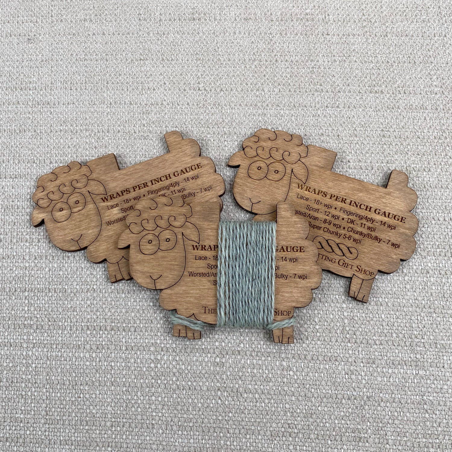 Wooden Sheep Wraps Per Inch Gauge