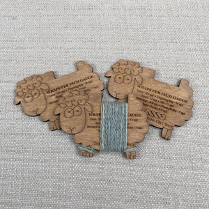 Wooden Sheep Wraps Per Inch Gauge