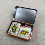 Tape Measure & Stitch Markers in a Tin Gift Set