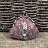 Lavender Coin Purse Knitting Kit