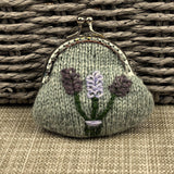 Lavender Coin Purse Knitting Kit