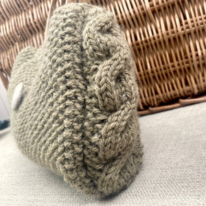 Moss Stitch & Cable Handbag Knitting Kit