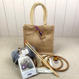 Moss Stitch & Cable Handbag Gift Bag