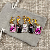 Enamel Cat Stitch Markers