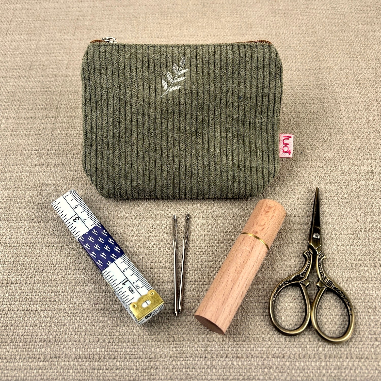 Corduroy Accessory Purse & Sewing Up Set