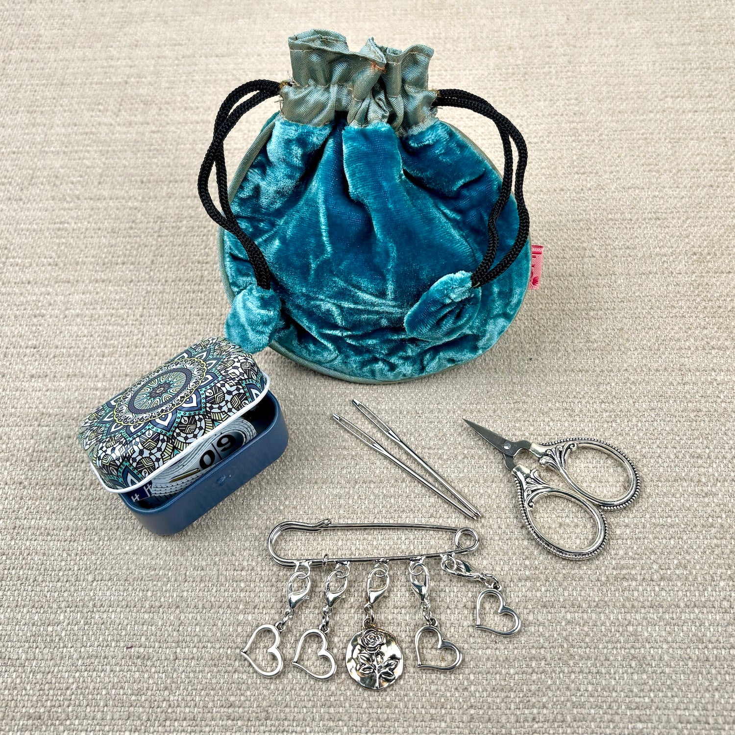 Turquoise & Teal Luxury Sewing Up Set