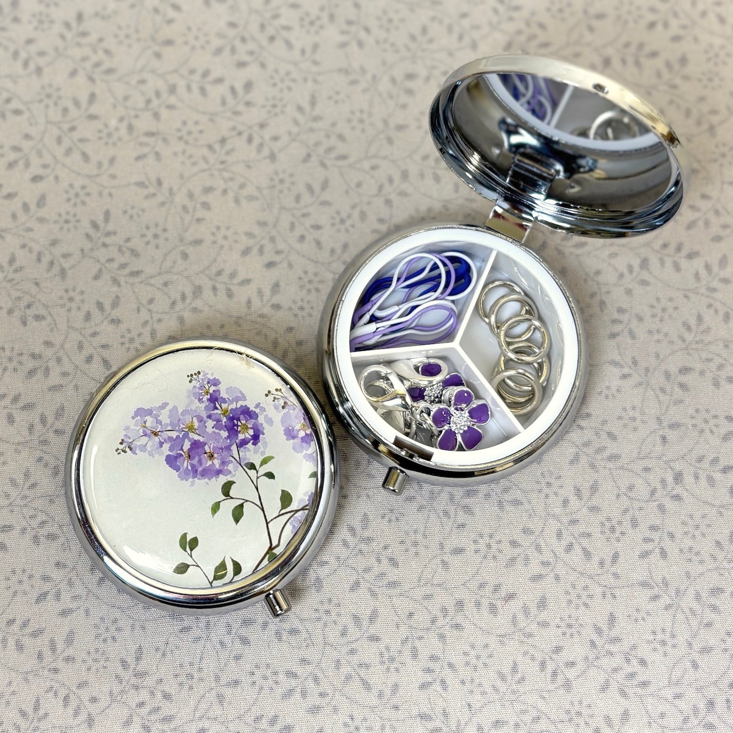 Vintage Floral Stitch Markers Set