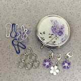 Vintage Floral Stitch Markers Set
