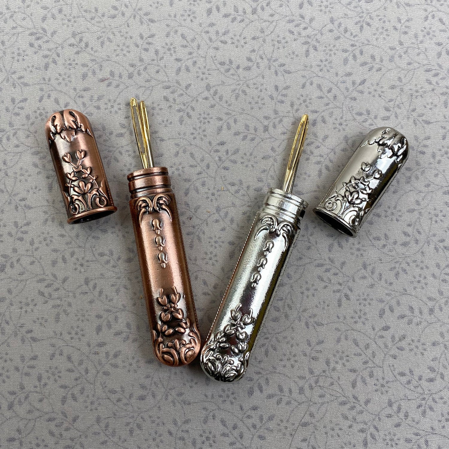 Vintage Style Metal Sewing Needle Holder