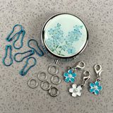 Vintage Floral Stitch Markers Set