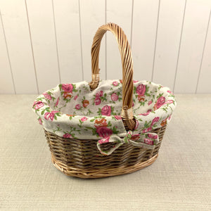 Vintage Rose Willow Project Basket