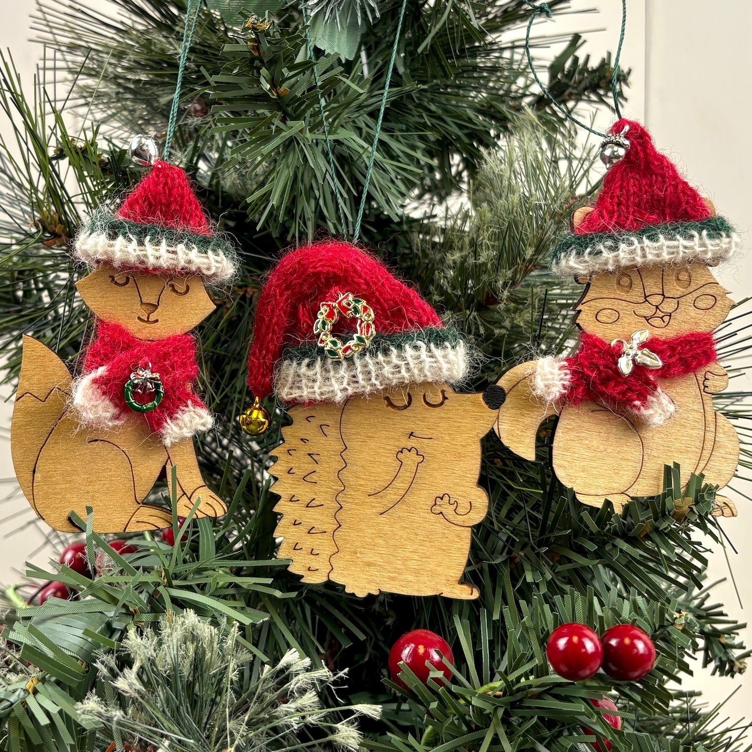 Festive Winter Woodland Collection Knitting Kit
