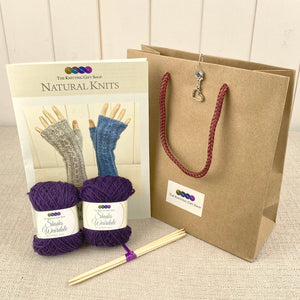 Cable Design Handwarmers Knitting Kit