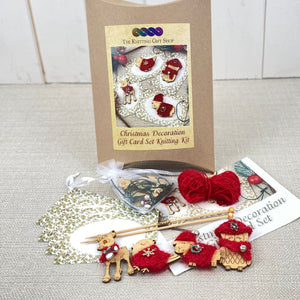 Christmas Decoration Gift Cards Knitting Kit