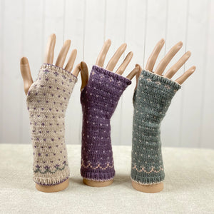 Fair Isle Wrist Warmers Knitting Kit