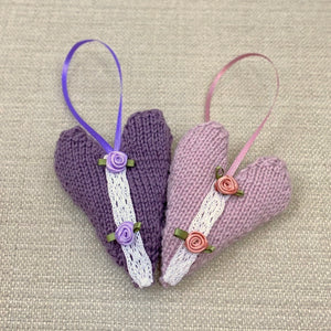 Fragrance Heart Knitting Kit (With Freesia Fragrance Oil Included)