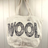 Large Drawstring Bucket Bag - 'Wool'