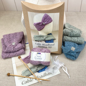 Cable Headband Knitting Kit