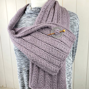 Lace & Cables Scarf Knitting Kit