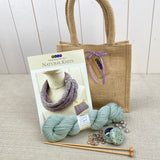 Lace Design Cowl Gift Bag