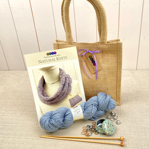 Lace Design Cowl Gift Bag