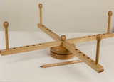 Hand Made Oak Yarn Swift with Yarn Server Attachment
