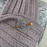 Pierced Metal Shawl Pin
