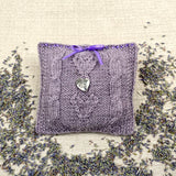 Lavender Cushion Knitting Kit (with complimentary bottle of lavender essential oil)